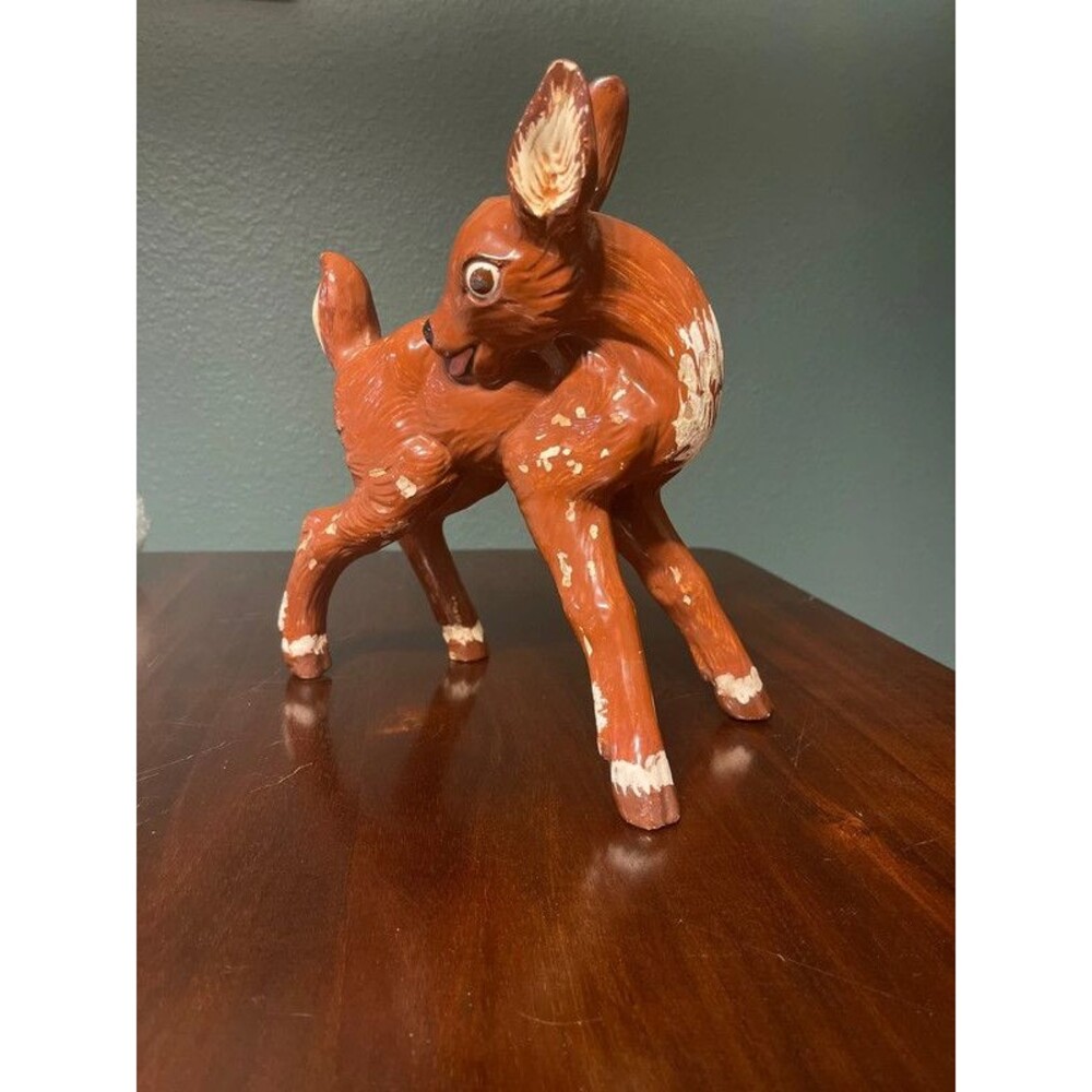 Vintage ceramic deer decor